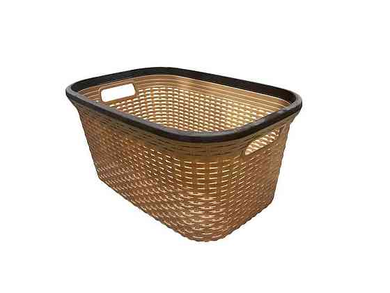 Кошик для білизни 40л Rattan з рамою ТМ КОНСЕНСУС Київ