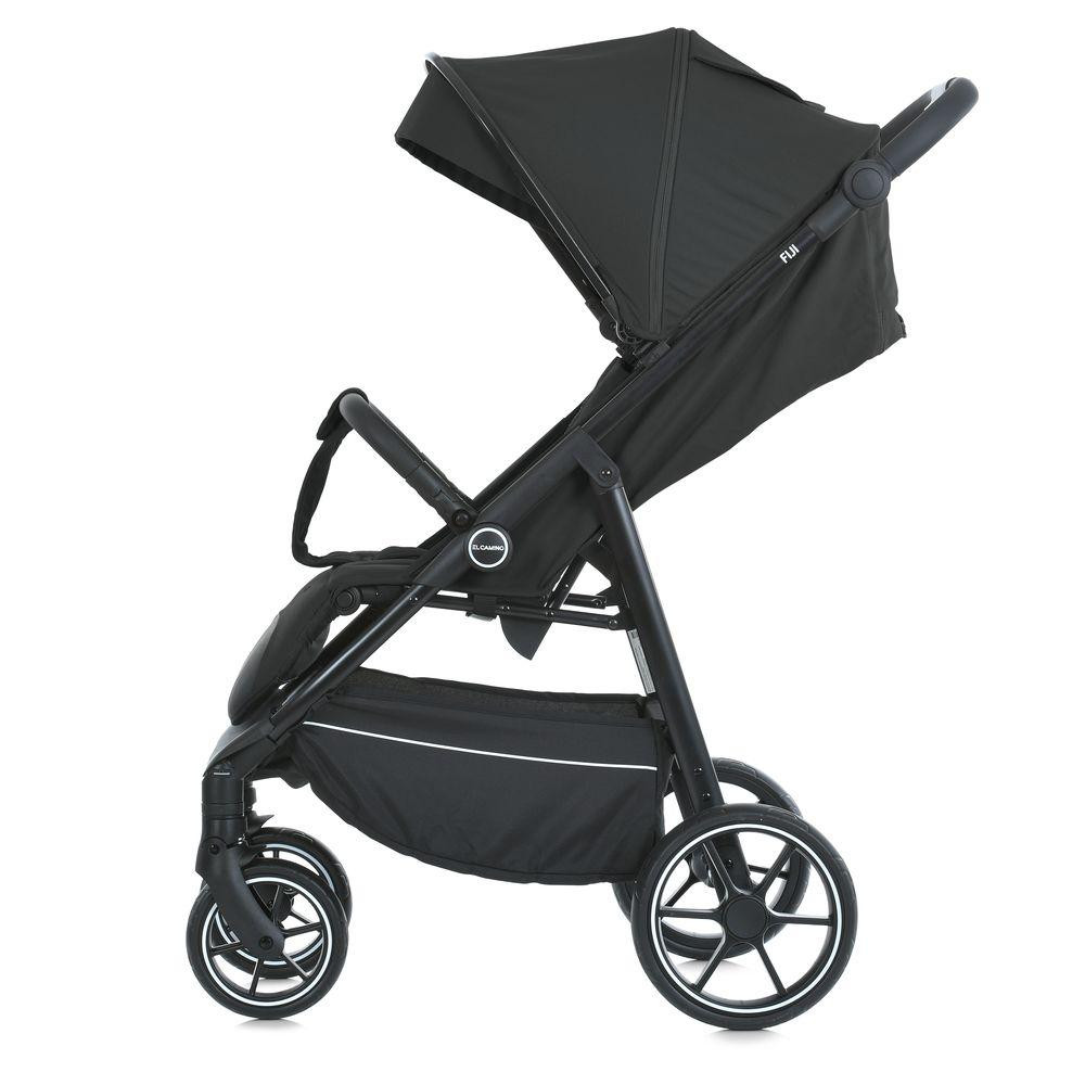 Коляска дитяча El Camino FIJI Black прогулянкова з москітною сіткою та чохлом на ніжки Чорна (ME 1113-2) Чернигов - изображение 5