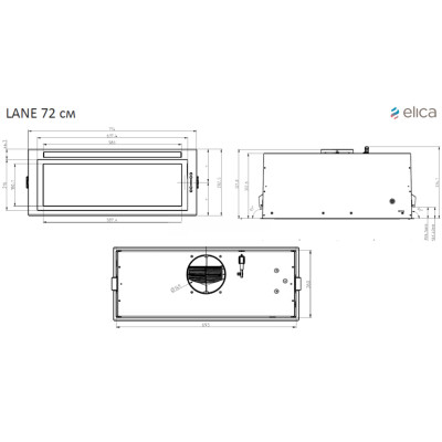 Вытяжка кухонная Elica ENTER BL MAT/A/72 Винница - изображение 5