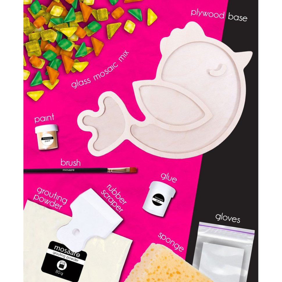 Дитячий набір для творчості кришталева мозаїка "Птах" MA1005 Вінниця - фото 3