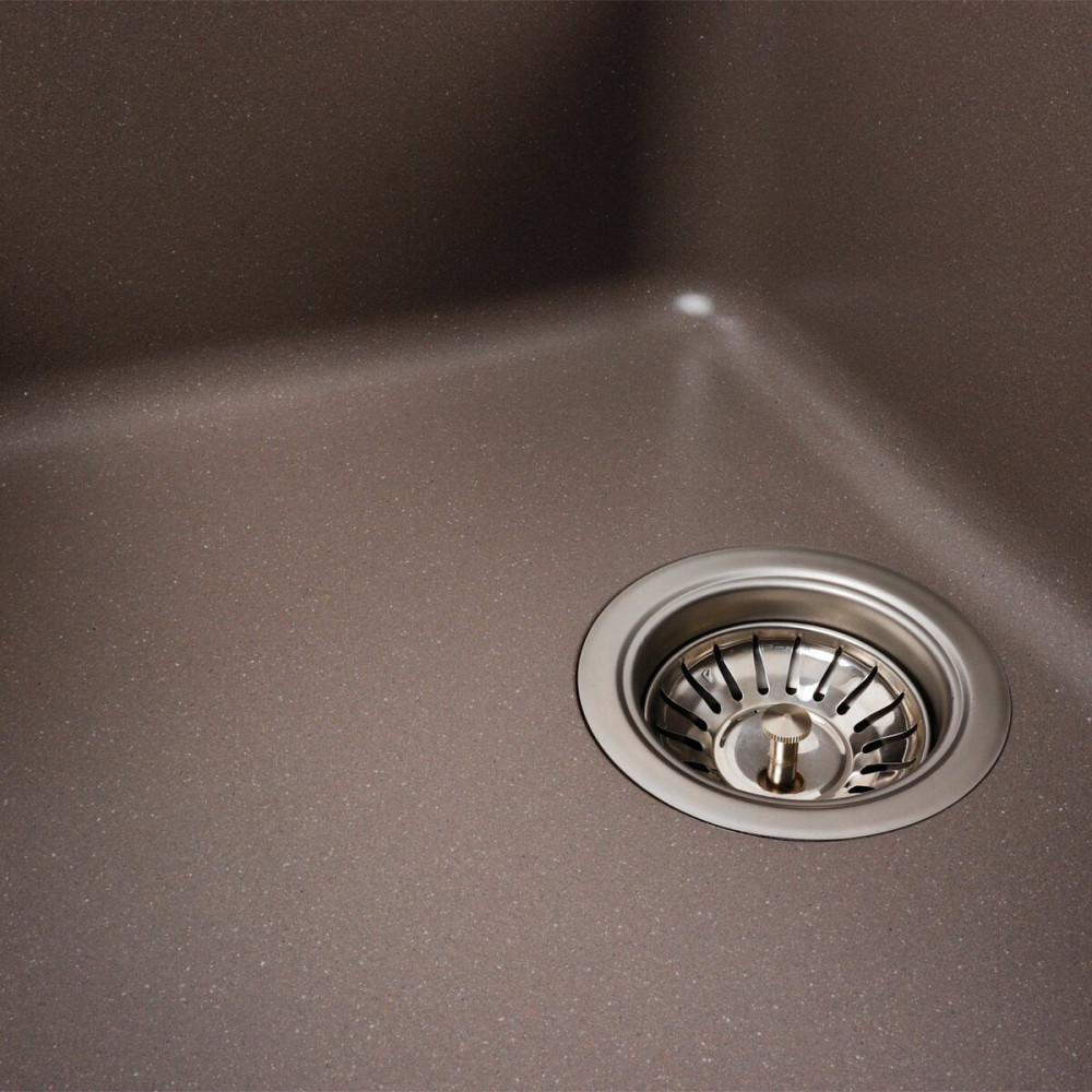 VALESO Гранітна мийка для кухні VALESO VERONA 7850 матова Дюна Коломыя - изображение 12