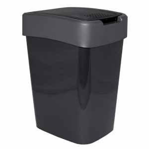 Відро для сміття 45л пластик граніт/сірий Євро Алеана Житомир - фото 1