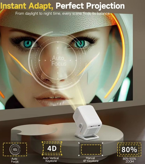 Проектор Magcubic HY310X 4K с Full HD 1080P 420ANSI Android 11. Харків - фото 3