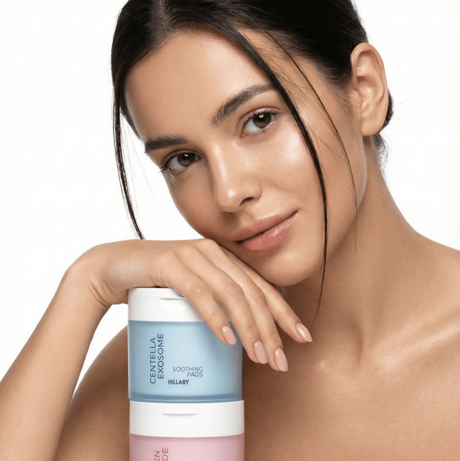Успокаивающие тонер-педы с экзосомами центеллы Centella Exosome Soothing Pads Hillary 60 шт Киев - изображение 12