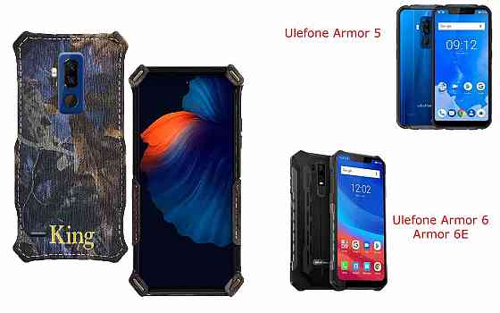 Бампер King для Ulefone Armor 5, Armor 6, Armor 6E, із посиленим корпусом, колір Граб Київ