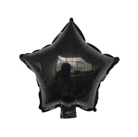 Шарик звездочка фольгированный 10 дюймов черный Киев