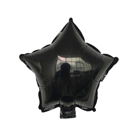 Шарик звездочка фольгированный 10 дюймов черный Киев - изображение 1