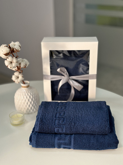 Подарочный набор полотенец Versace 50х90 см 1 шт, 70х140 см 1 шт. Черновцы - изображение 4