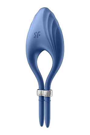 Эрекционное виброкольцо лассо Satisfyer Duelist Blue, 10 режимов, мощный мотор Sex Aura Киев