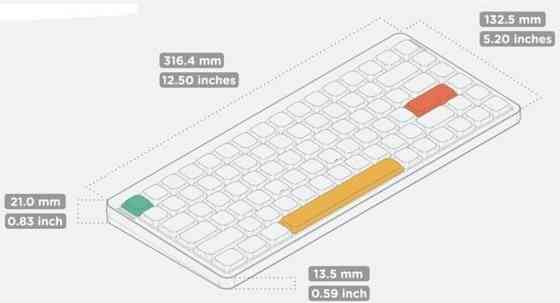 Бездротова механічна клавіатура NuPhy Air75 V2 / Gateron Low-profile. Київ