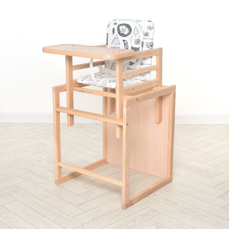 Стільчик для годування Quest білий, трансформер, 2-х точ.ремені, білий Вінниця - фото 1