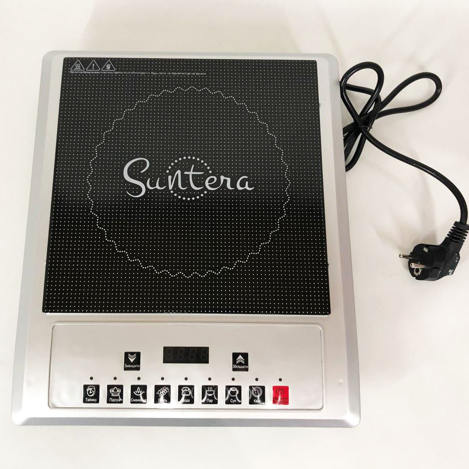 Плита настільна емальована Suntera, Надійна настільна плита для дому Електрична LC-68 Львів - фото 4