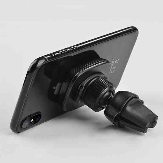 Автотримач для телефона HOCO CA23 Lotto series magnetic air outlet holder Black Київ