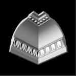 Потолочный плинтус 2м   GP-22  108х106x2000mm Днепр