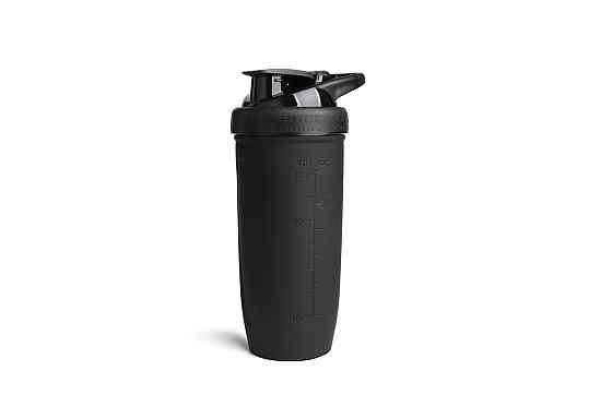 Шейкер спортивний SmartShake металевий Reforce Stainless Steel 30oz/900ml Black Кам'янське