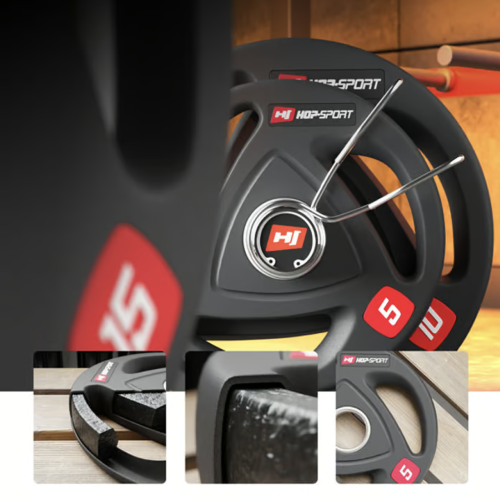 Диск олімпійський Hop-Sport 1,25кг Київ - фото 7