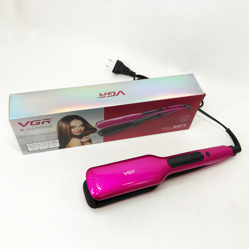 Утюжок выпрямитель для волос с терморегулятором VGR, Эргономичный утюжок выпрямитель UV-46 Львов - изображение 4