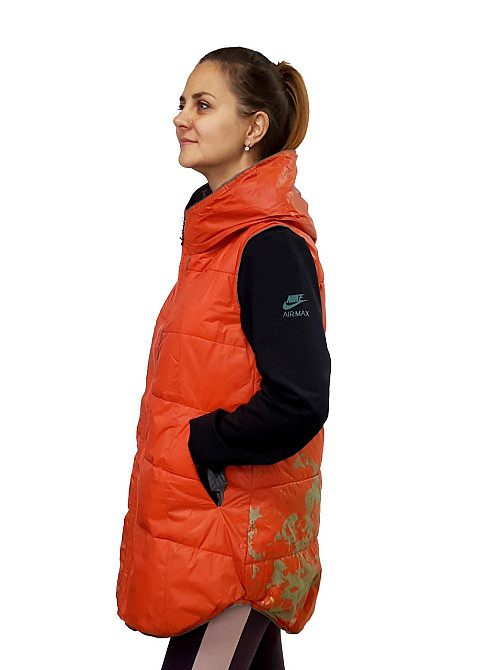 Жіноча подовжена безрукавка, демісезонний жилет Київ - фото 4