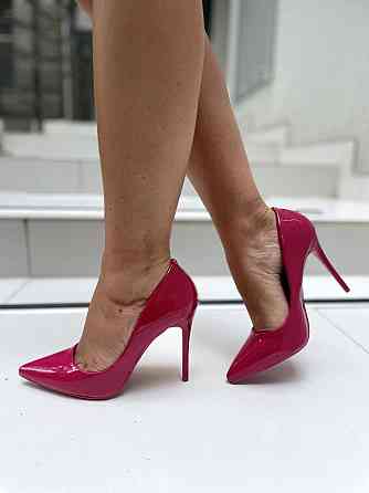 Comer Туфлі жіночі COMER малинові еко-лак каблук 11см 37р. (4963) Коломия