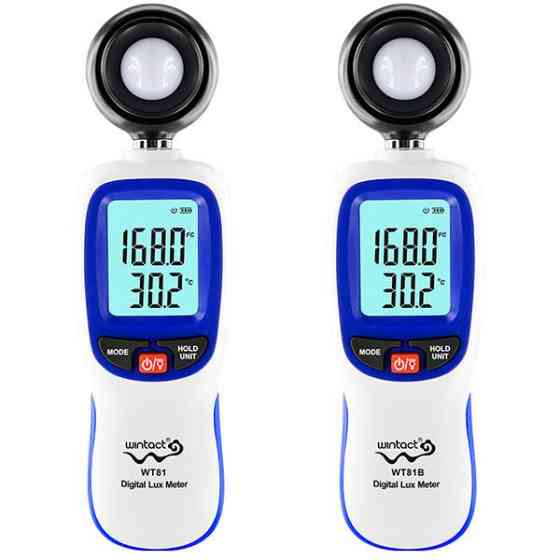 Цифровий люксметр + термометр 200000 Lux WINTACT WT81 Одеса