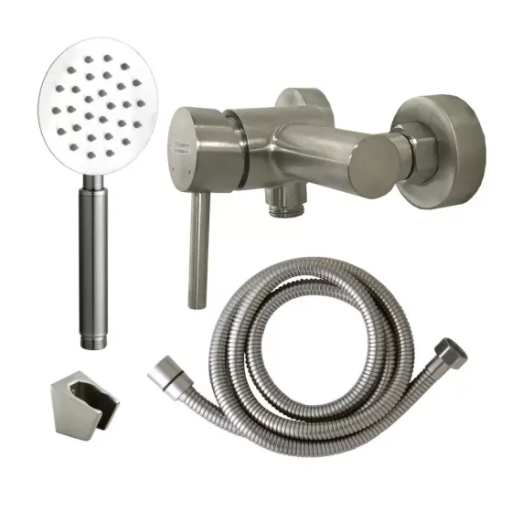 Смеситель для душа с душевым гарнитуром WEZER EKO5-01 сатин Киев
