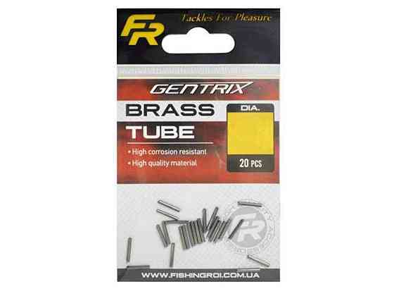 Обтискові трубочки Brass tube d=1.0mm (20шт/уп) арт. 101-01-10 ТМ FISHING ROI Київ