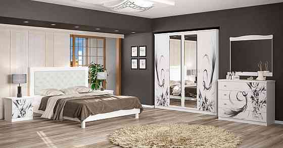 Ліжко 1600 з м'яким бильцем без ламелей Єва Львів