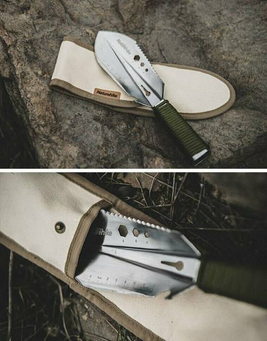 Лопата багатофункціональна  Naturehike NH20GJ001, паракорд / нержавіюча сталь Киев - изображение 2