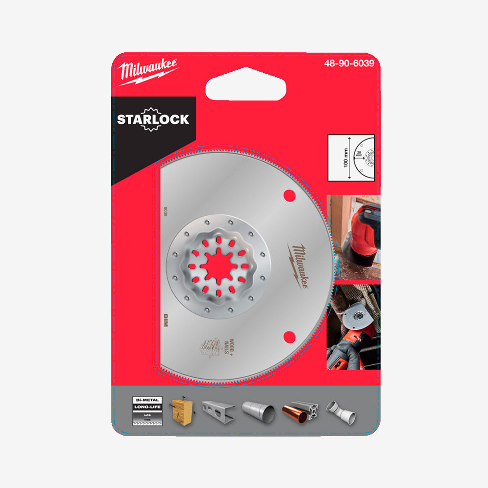 Полотно BiM STARLOCK MILWAUKEE для многофункционального инструмента, Ø100/28мм Одесса - изображение 2