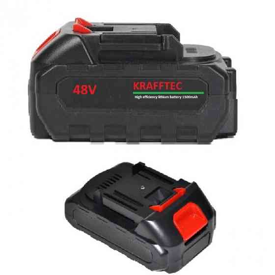 Акумуляторна батарея KRAFFTEC 48V 1500mAh, литий-іонна, для інструментів, перезарядка до 1000 циклів Київ