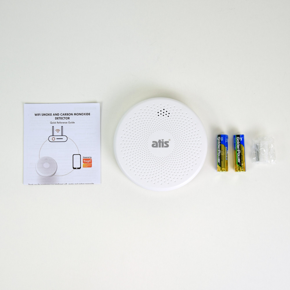 Бездротовий автономний датчик диму та чадного газу ATIS-801DW-T з підтримкою Tuya Smart Київ - фото 4