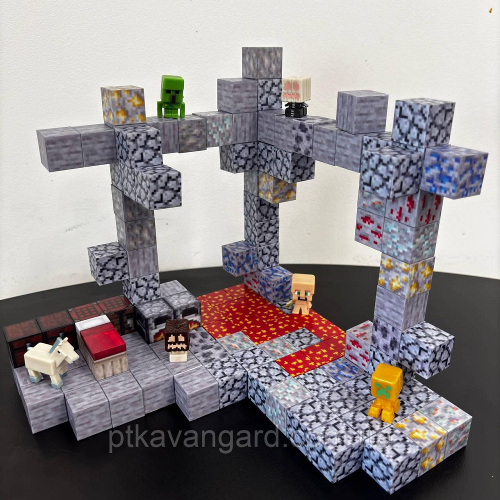 Магнитный конструктор майнкрафт шахта 134 магнитных блока, с фигурками Dream World LZCK 015 Хмельницкий - изображение 2