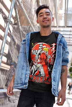 Футболка аниме Тригун Васх Стампеде Моон оверсайз (S/M/L) Черний AnimeJ0956 Днепр