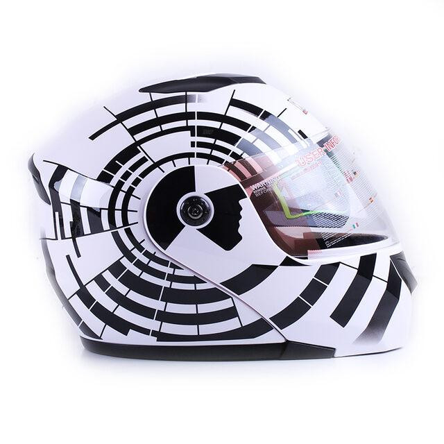 Мотошолом закритий MD-903 size M зебра Мукачево - фото 3