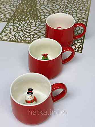 Кухоль керамічний новорічний Olens "Сюрприз-сніговик" 350 мл 102-1022 Київ