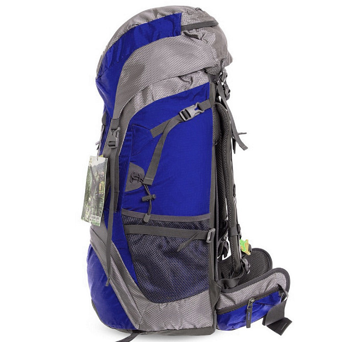 Рюкзак туристичний каркасний COLOR LIFE 172 60л нижній вхід синій Київ - фото 4