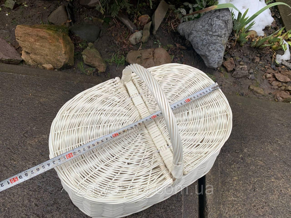 Корзина с крышкой, белая и коричневая Киев - изображение 7