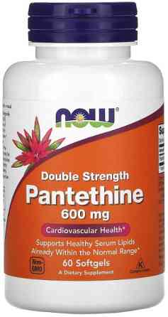 Пантетин Now Foods Pantethine 600 мг 60 гелевих капсул Київ