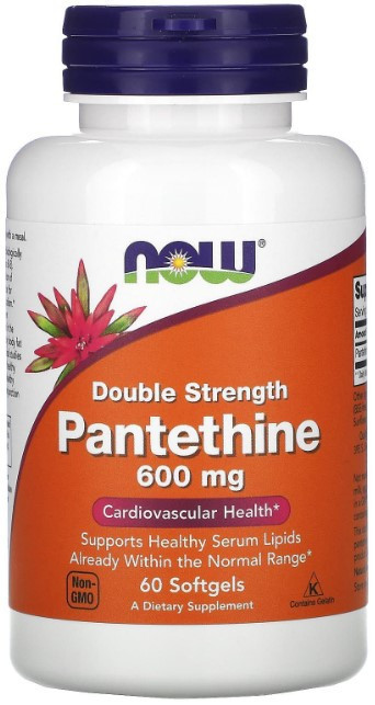 Пантетин Now Foods Pantethine 600 мг 60 гелевих капсул Київ - фото 1