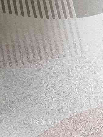 Шпалери вінілові на флізелін AS creation Geo Effect 0.53х10 дитячі геометрія 3д бежеві рожеві сірі 38595-2 Київ