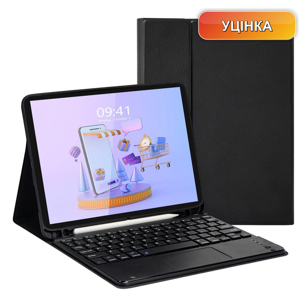 Клавиатурный чехол LAMA Smart Keyboard Case черный с тачпадом и держателем для Apple Pencil QWERTY для iPad Киев - изображение 1