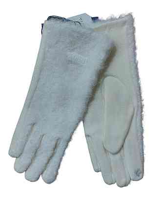 Перчатки сенсорные женские теплые one size молочный Киев