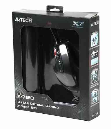 Миша A4Tech X-710BK Black USB + килимок A4Tech X7-200MP Чорний Харьков