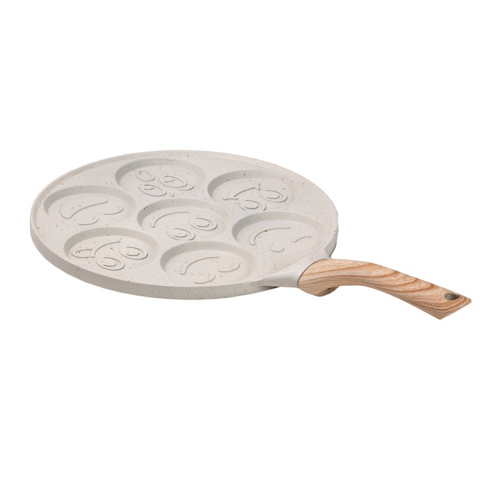 Сковорода зі смайликами на 7 секцій для млинців, оладок, яєць, сирників HP39583W Коломия - фото 3