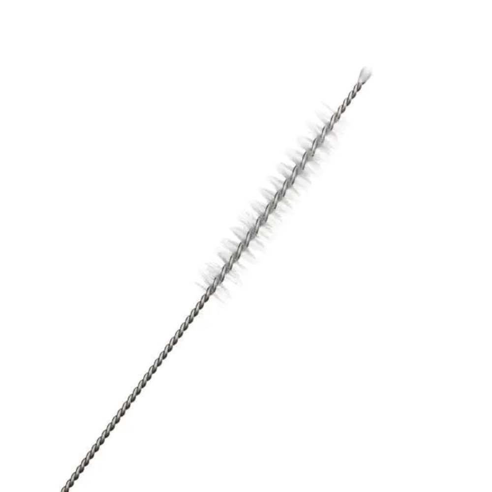 Набір багаторазових ложок-трубочок 6 шт для напоїв 19.5 см зі щіткою для миття з нержавіючої сталі Бронзовий HP-20-55 Коломия - фото 4