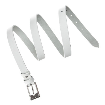 Ремень Grande Pelle Тонкий женский Белый (11252) Винница - изображение 3