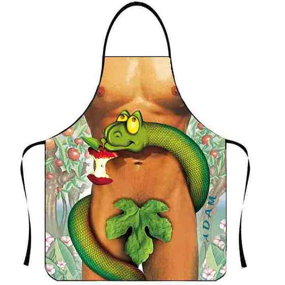 Фартух для чоловіків з приколом Змія 73 на 57 см різнобарвний Київ