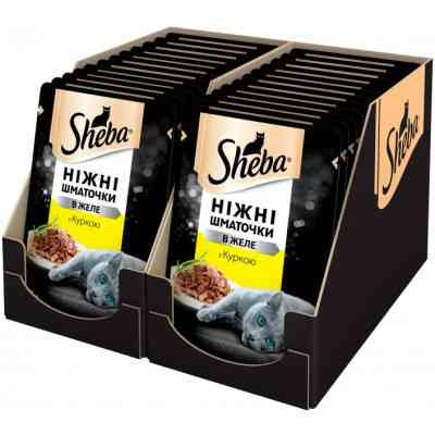 Влажный корм для кошек Sheba cij POU с курицей в желе 85 г (4770608257224) Винница