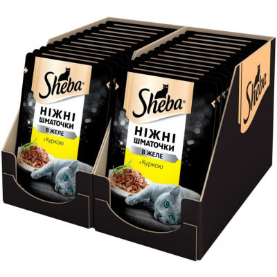 Влажный корм для кошек Sheba cij POU с курицей в желе 85 г (4770608257224) Винница - изображение 3