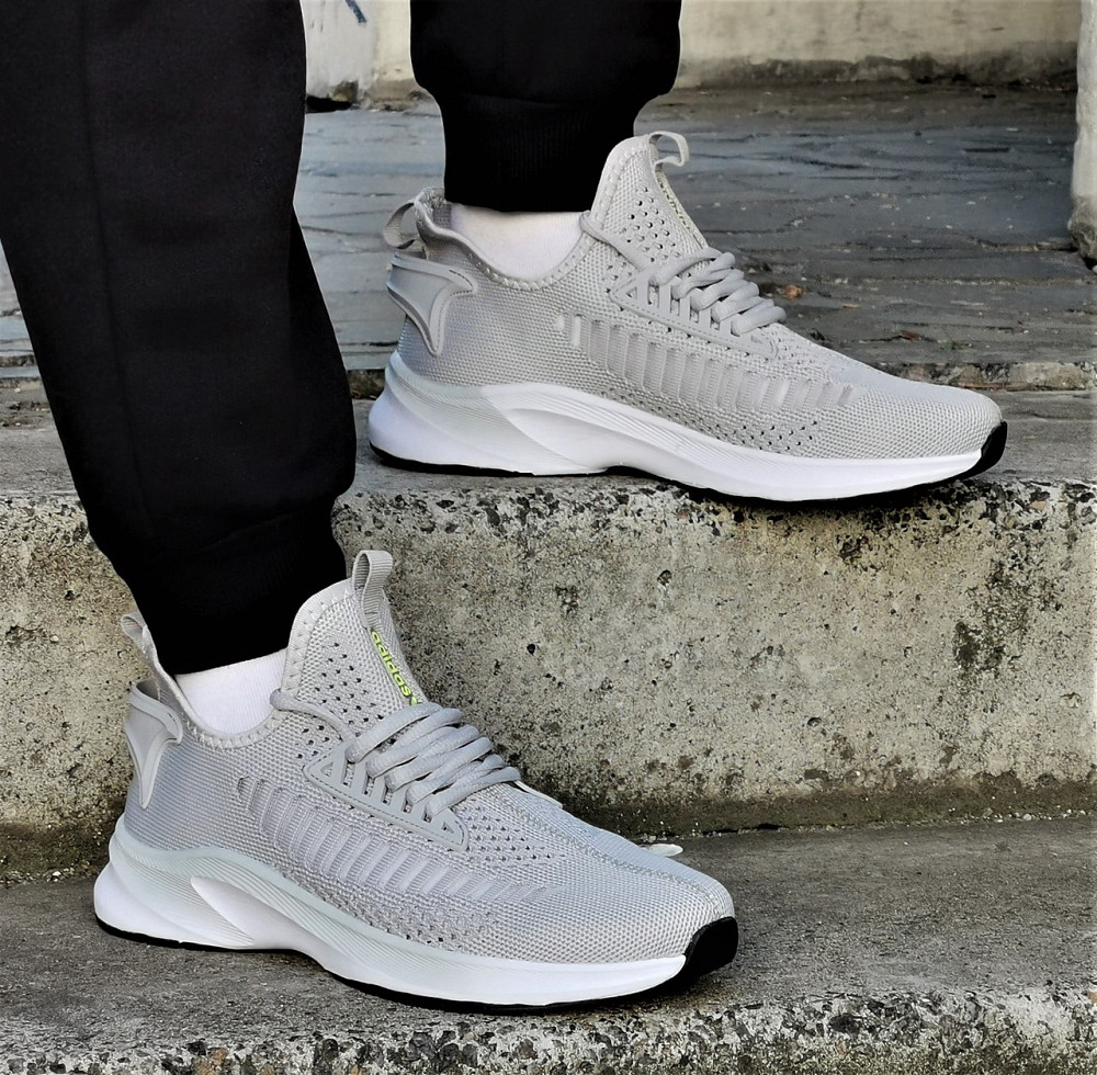 Кроссовки Adidas Мужские Серые Адидас BOOST (размеры: 41,42,43,45) Днепр - изображение 2